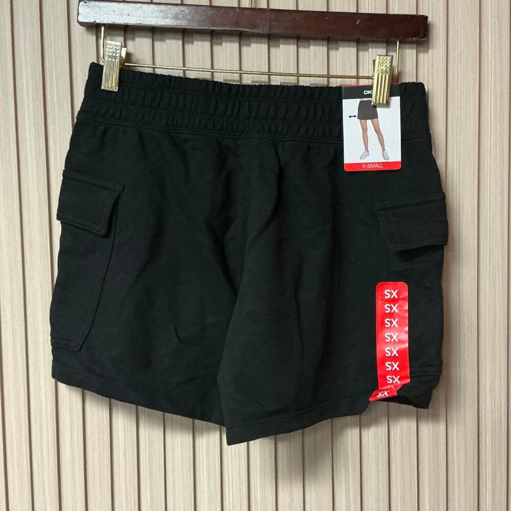 DKNY French Terry Cargo Shorts Black Size XS Women's Classic Fit